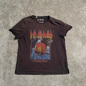 VINTAGE STYLE DEF LEOPARD "PYROMANIA" SINGLE STITCH GRAPHIC TEE